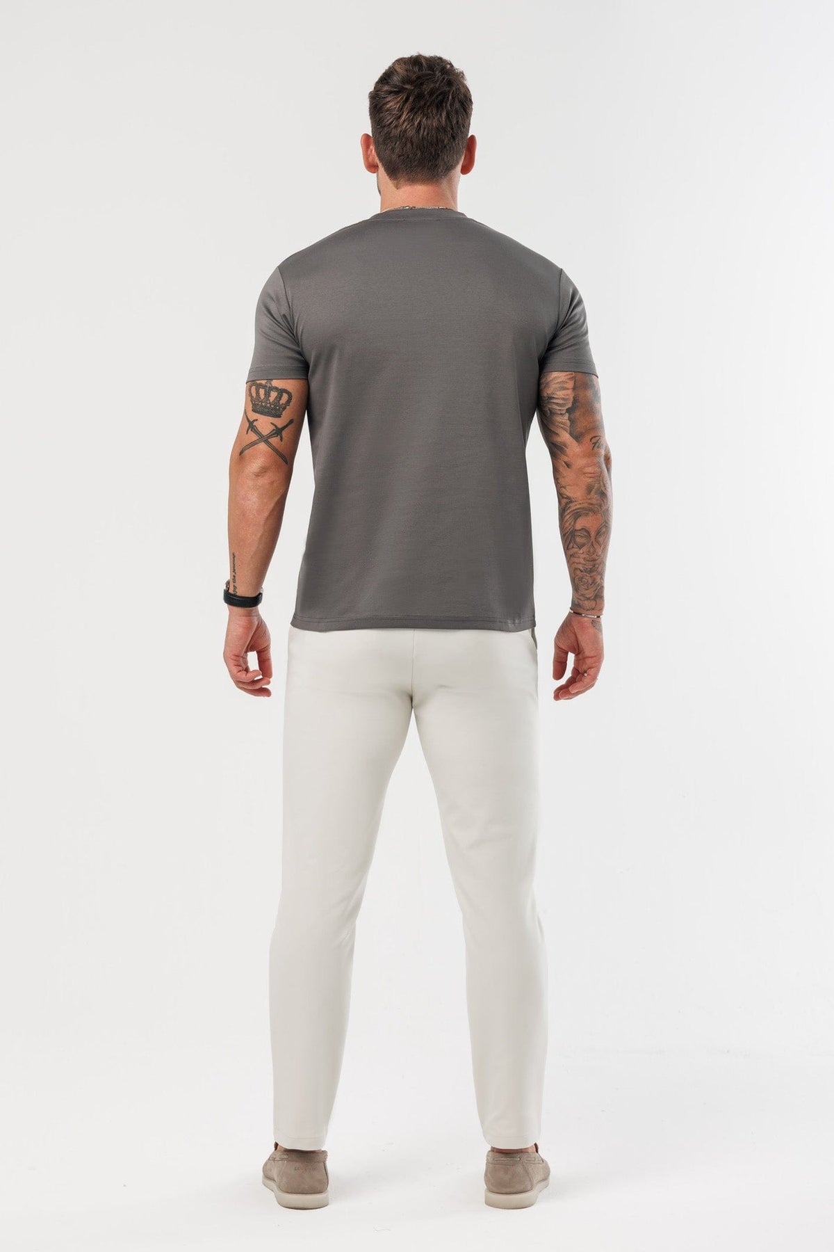 T-SHIRT LUXE MERCERIZADA - CINZENTO