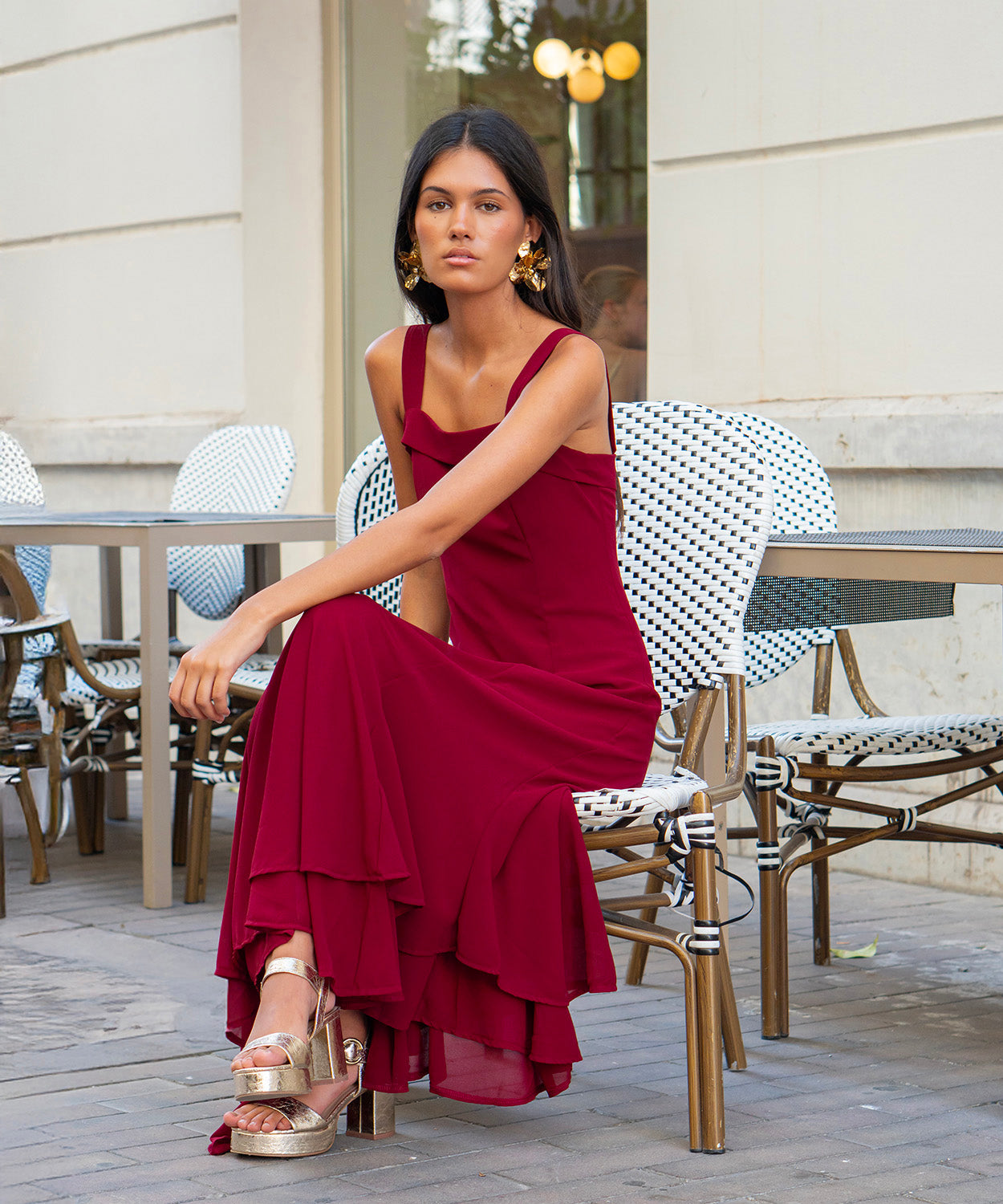 Robe Ryota bordeaux