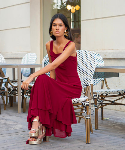 Robe Ryota bordeaux