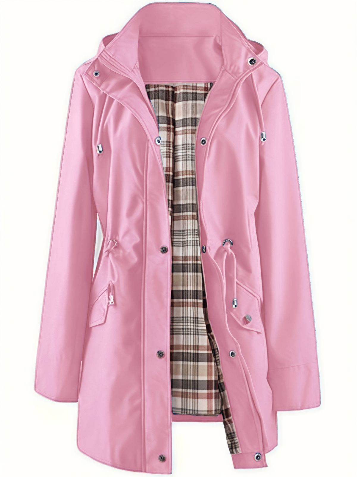 Veste décontractée unie, imperméable et coupe-vent
