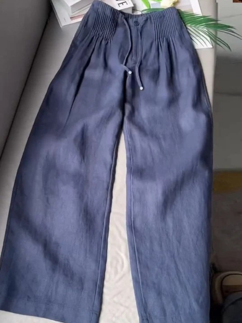 Isabelle | Pantalon ample coupe droite