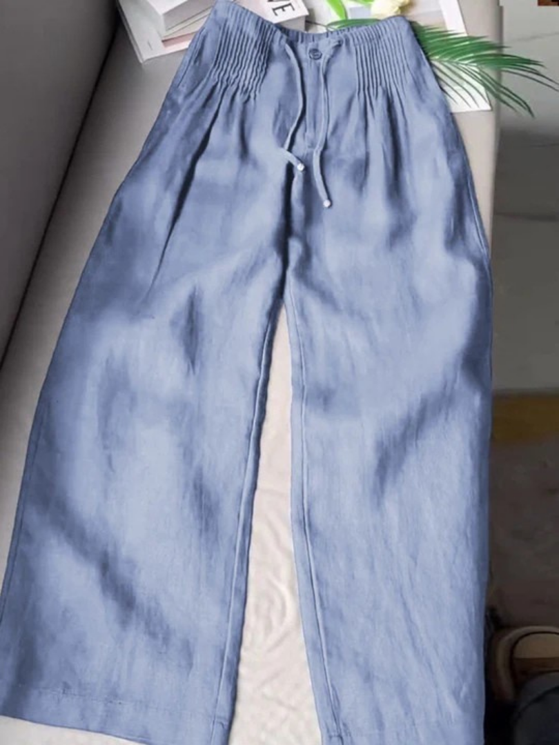 Isabelle | Pantalon ample coupe droite