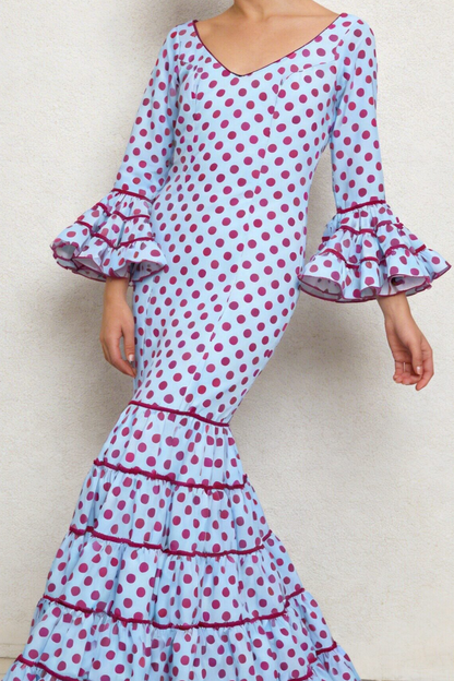 ROBE FLAMENCA FEMME ROSALÍA POIS MOYENS