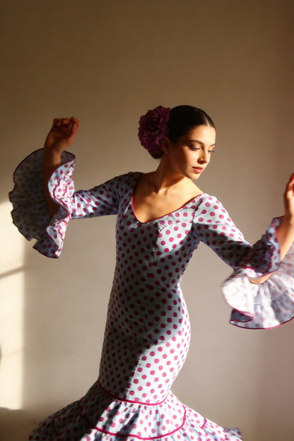 ROBE FLAMENCA FEMME ROSALÍA POIS MOYENS