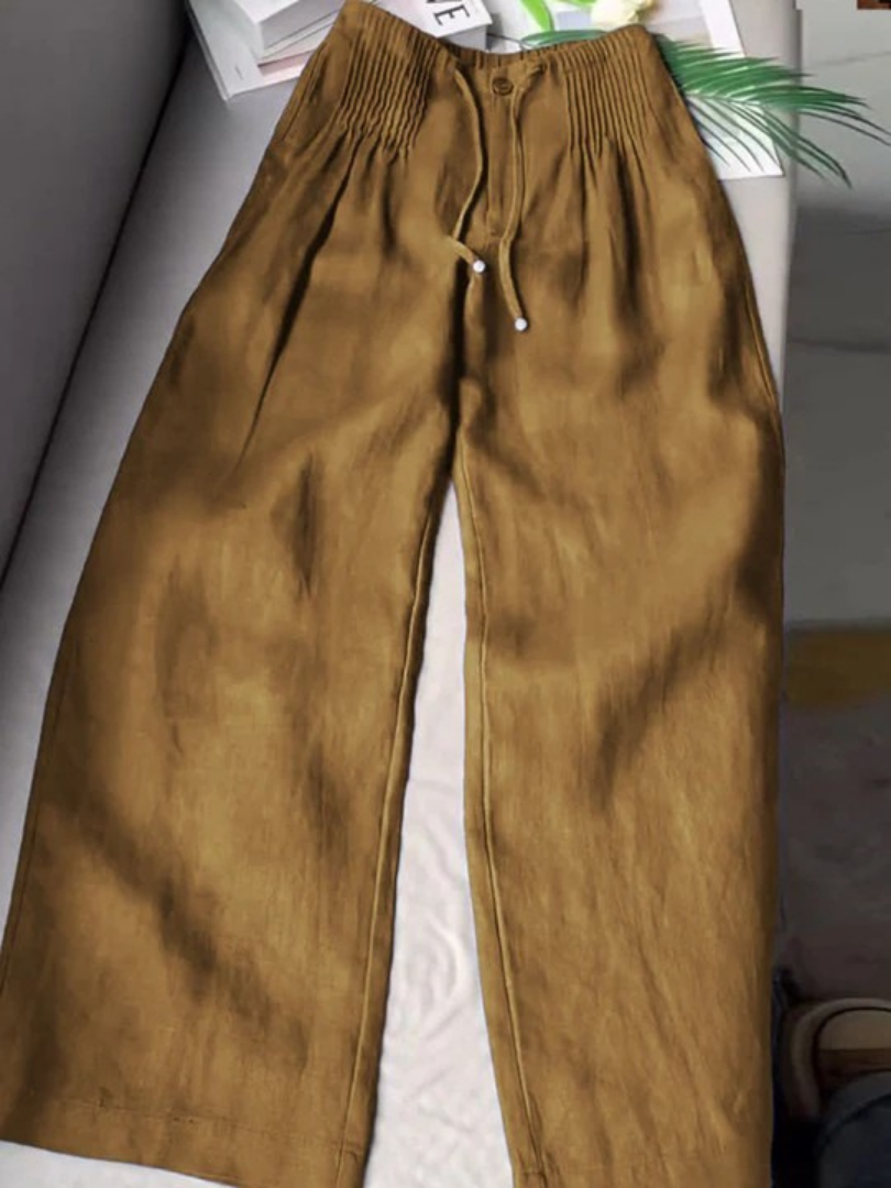 Isabelle | Pantalon ample coupe droite