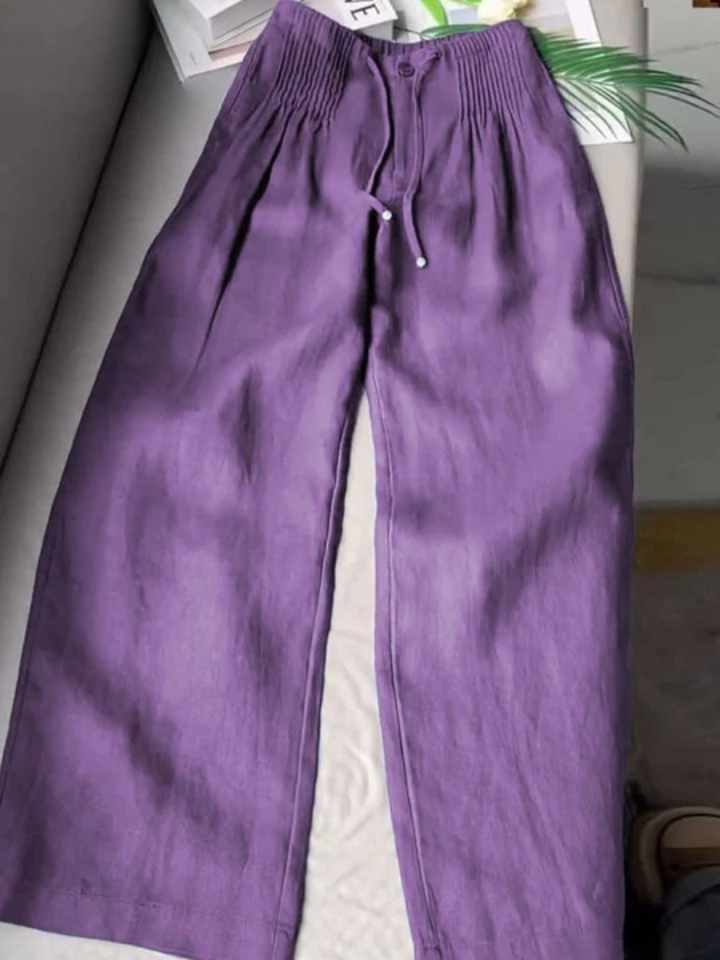 Isabelle | Pantalon ample coupe droite