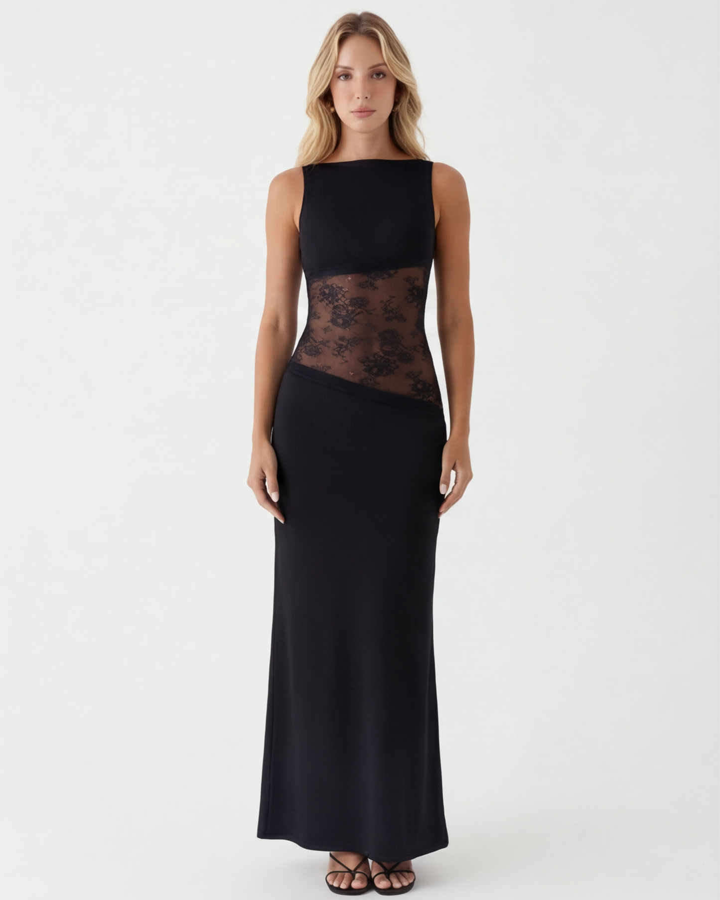 ARIA | Robe longue taille drapée