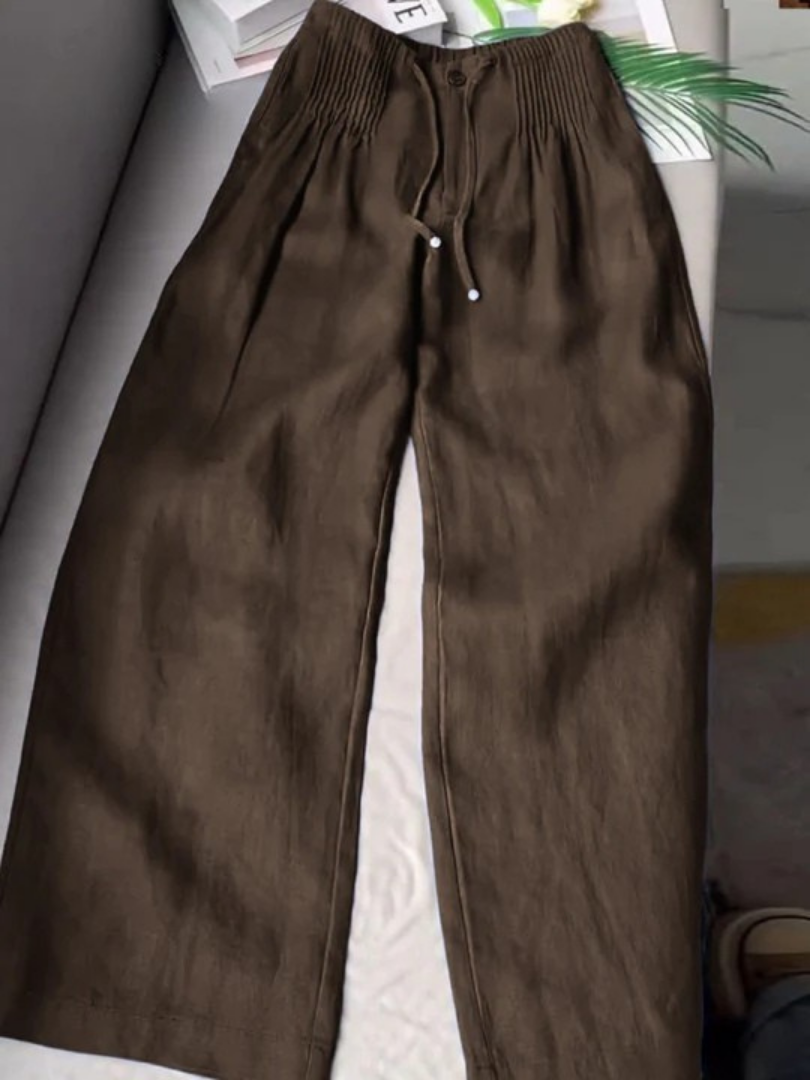 Isabelle | Pantalon ample coupe droite