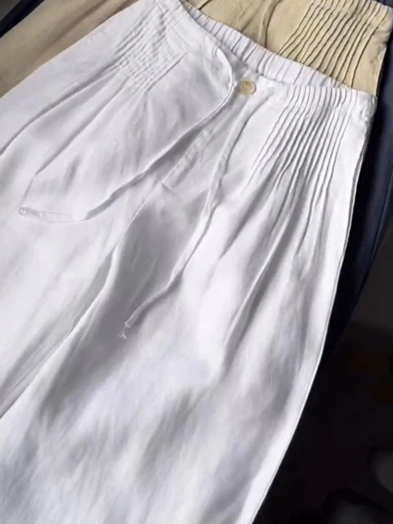 Isabelle | Pantalon ample coupe droite