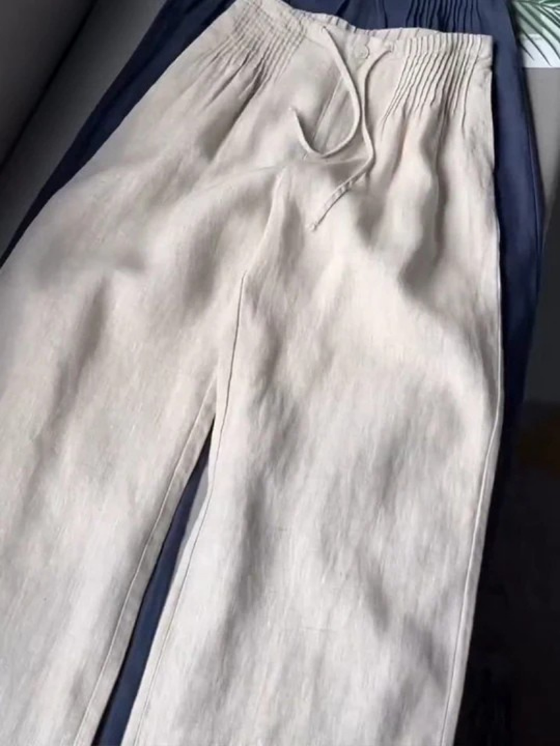 Isabelle | Pantalon ample coupe droite