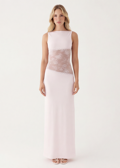 ARIA | Robe longue taille drapée