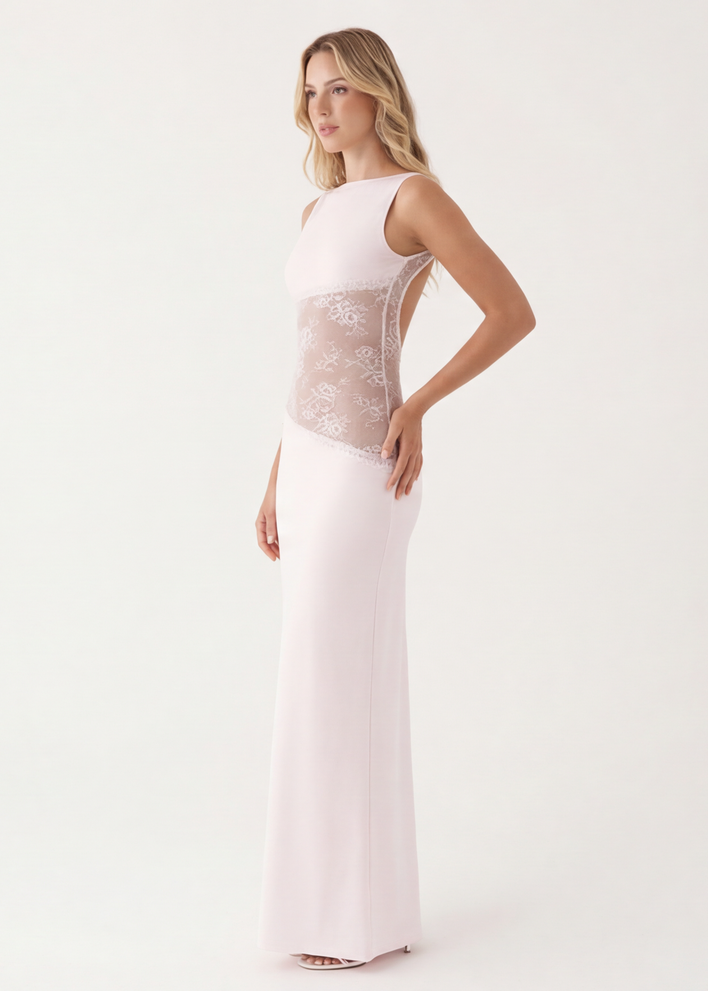 ARIA | Robe longue taille drapée