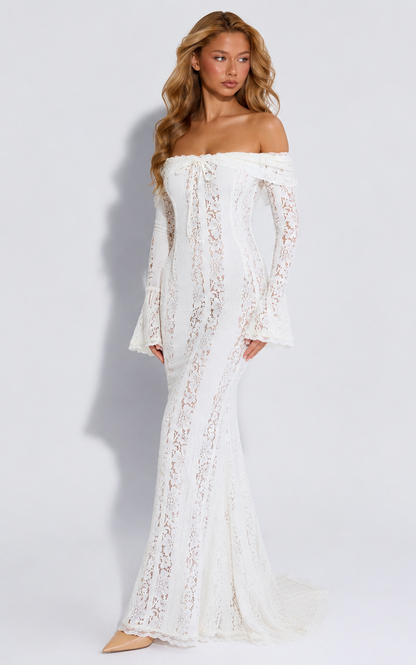Ethereal Lace Gown Maxi