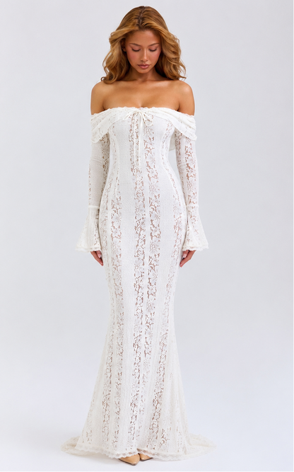 Ethereal Lace Gown Maxi