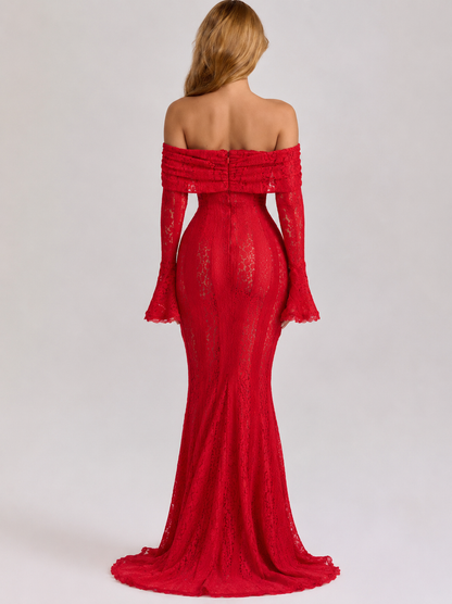 Ethereal Lace Gown Maxi