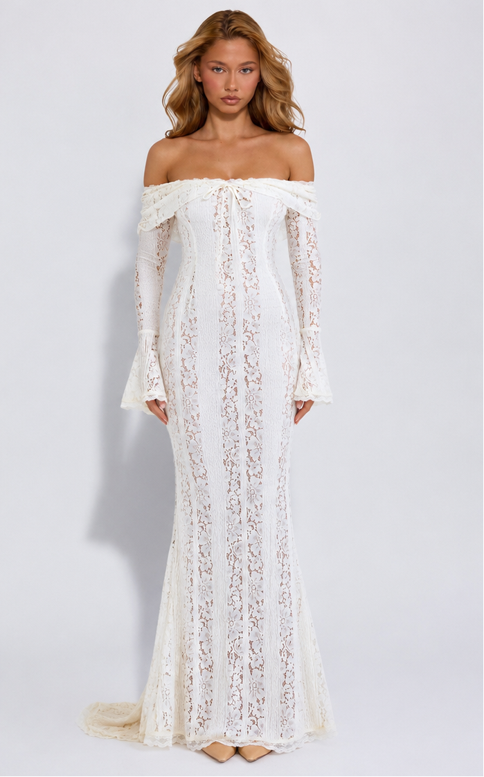 Ethereal Lace Gown Maxi