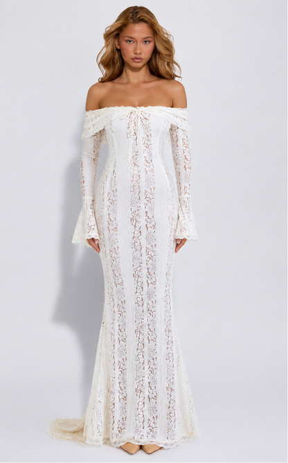 Ethereal Lace Gown Maxi