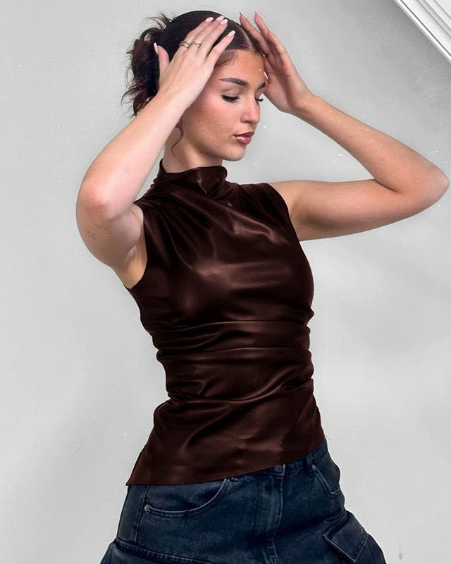 ARIA | Haut en cuir de luxe