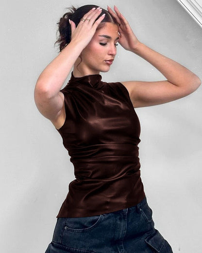 ARIA | Haut en cuir de luxe
