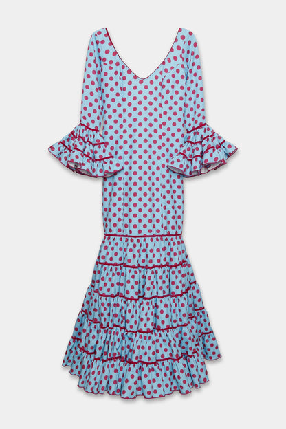 ROBE FLAMENCA FEMME ROSALÍA POIS MOYENS