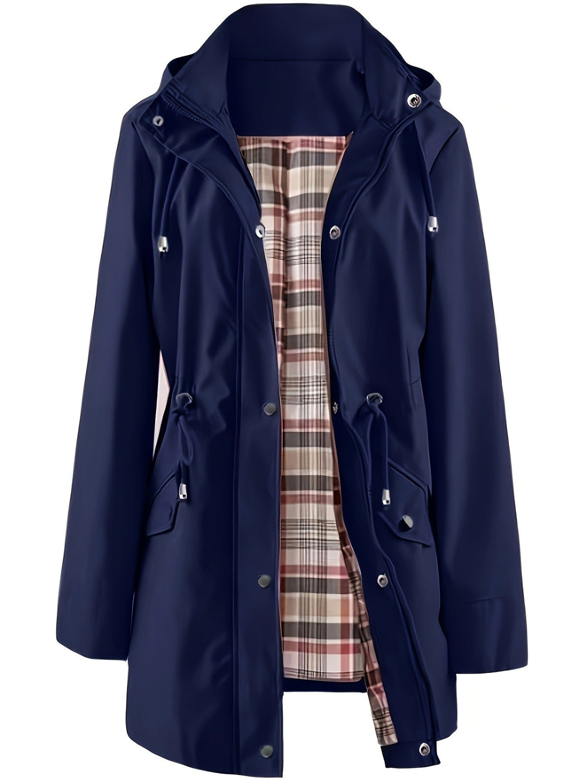 Veste décontractée unie, imperméable et coupe-vent