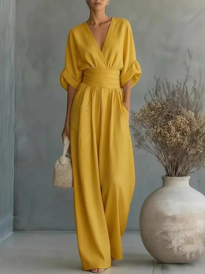 Leandra Mono Esencial con Escote en V