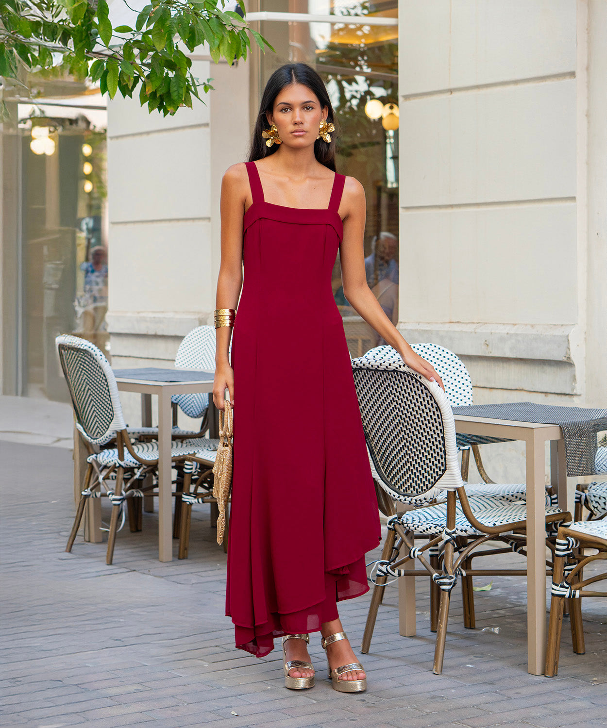 Robe Ryota bordeaux