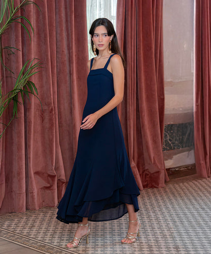 Robe Ryota bleu marine