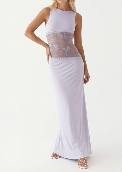 ARIA | Robe longue taille drapée