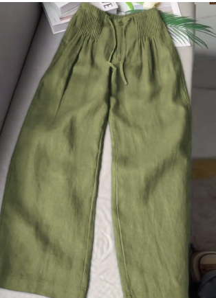 Isabelle | Pantalon ample coupe droite