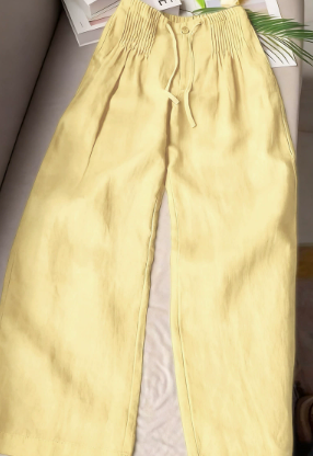 Isabelle | Pantalon ample coupe droite