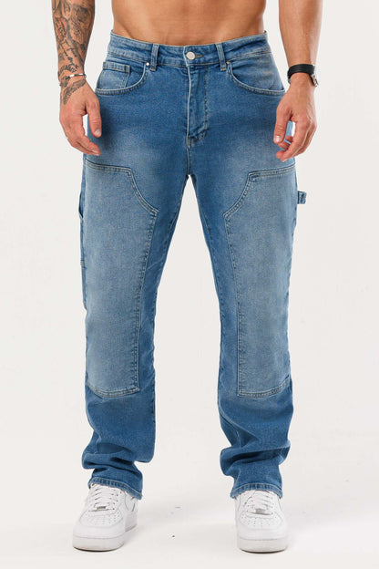 JEANS DE CARPINTERO - AZUL MEDIO
