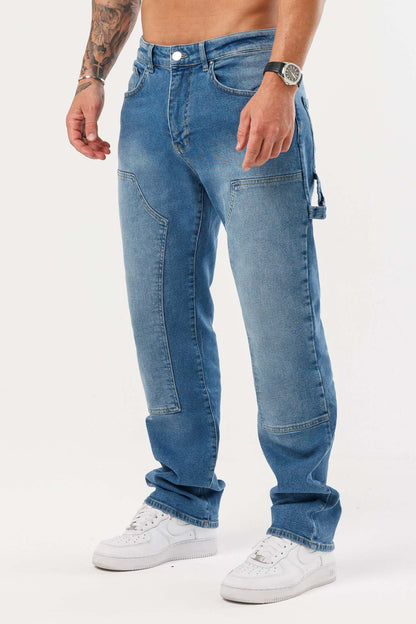 JEANS DE CARPINTERO - AZUL MEDIO