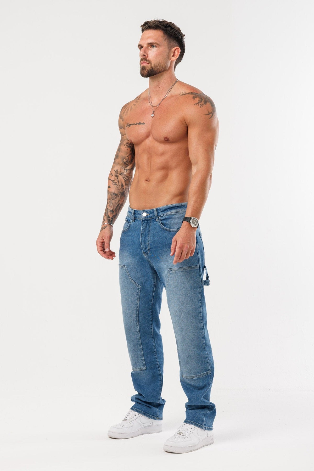 JEANS DE CARPINTERO - AZUL MEDIO