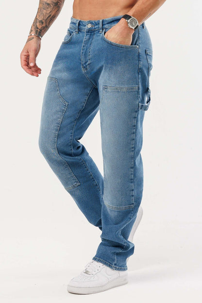 JEANS DE CARPINTERO - AZUL MEDIO