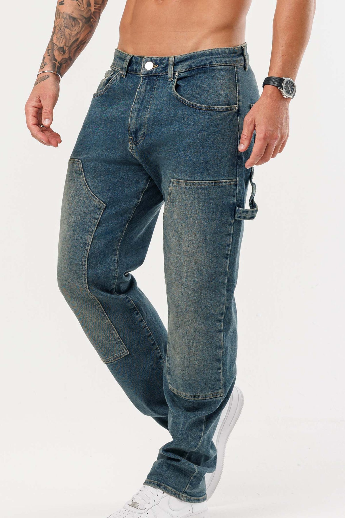 JEANS CARPINTERO - AZUL PIEDRA LAVADO