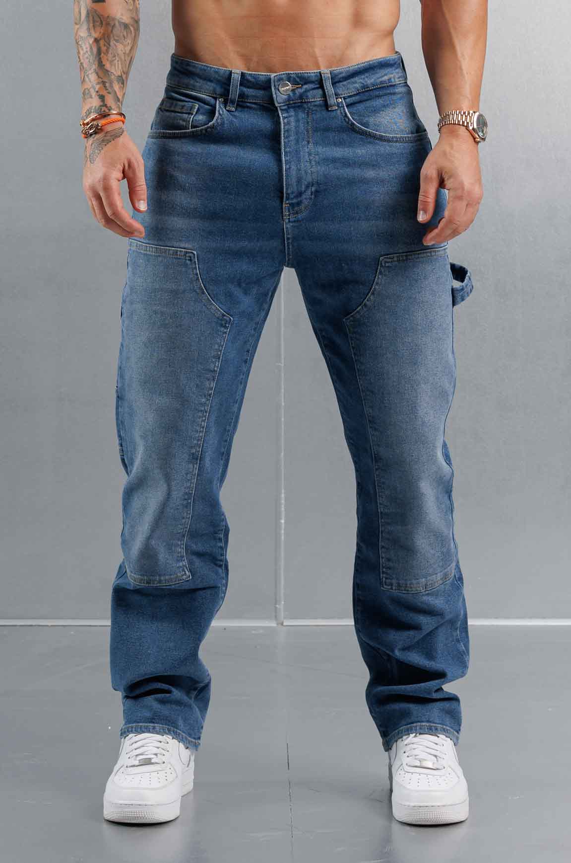 JEANS DE CARPINTERO - AZUL MEDIO
