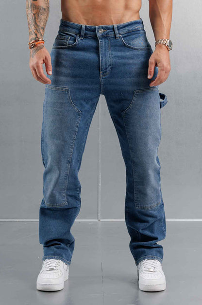 JEANS DE CARPINTERO - AZUL MEDIO