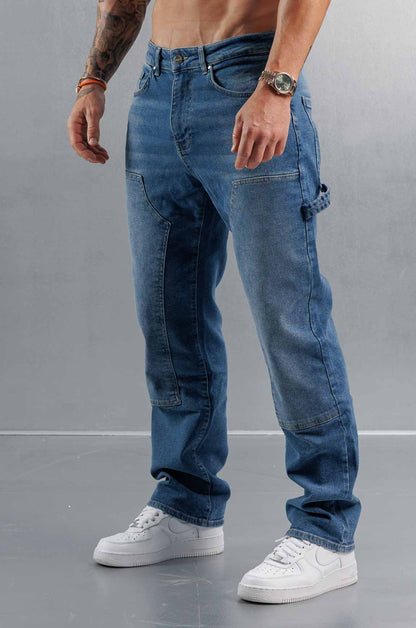 JEANS DE CARPINTERO - AZUL MEDIO