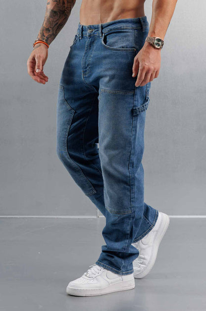 JEANS DE CARPINTERO - AZUL MEDIO