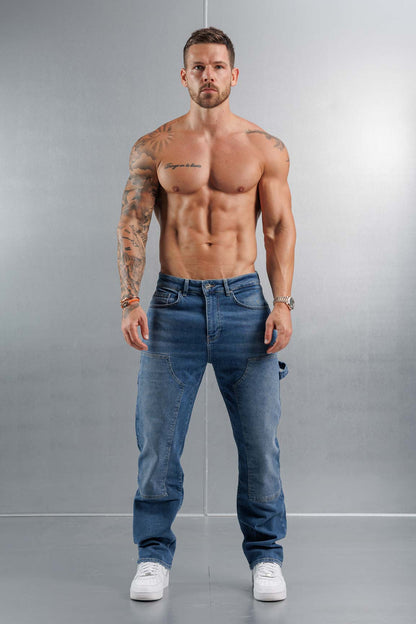 JEANS DE CARPINTERO - AZUL MEDIO
