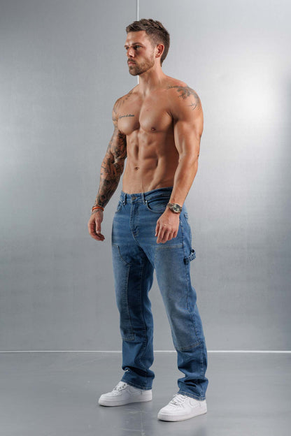 JEANS DE CARPINTERO - AZUL MEDIO