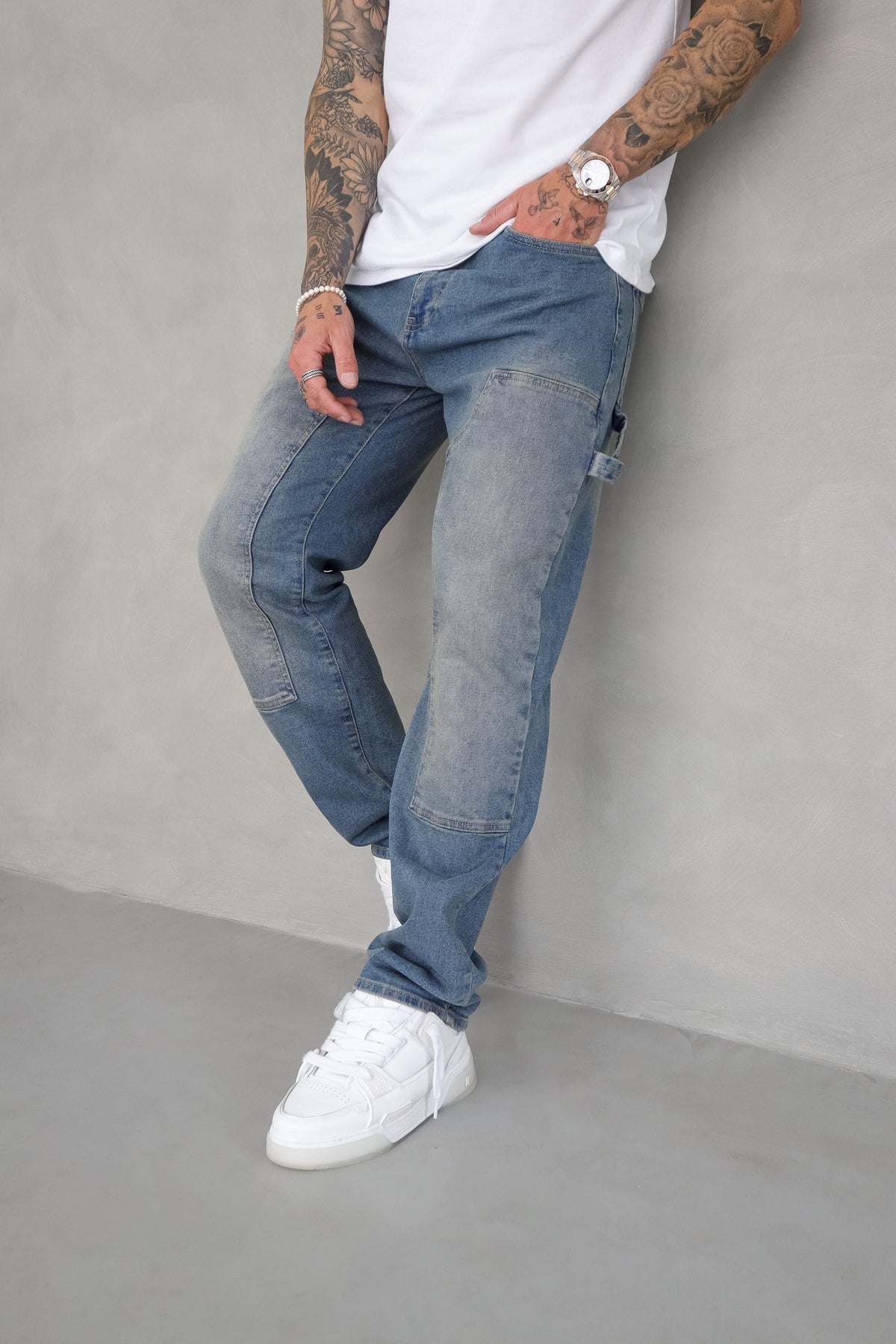 JEANS CARPINTERO - AZUL PIEDRA LAVADO
