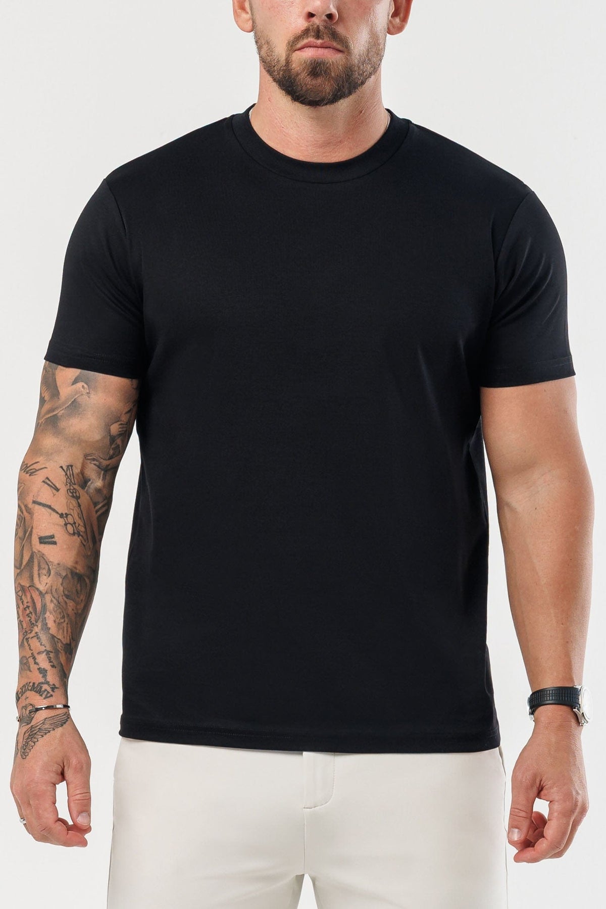 CAMISETA LUXE MERCERIZADA - NEGRA