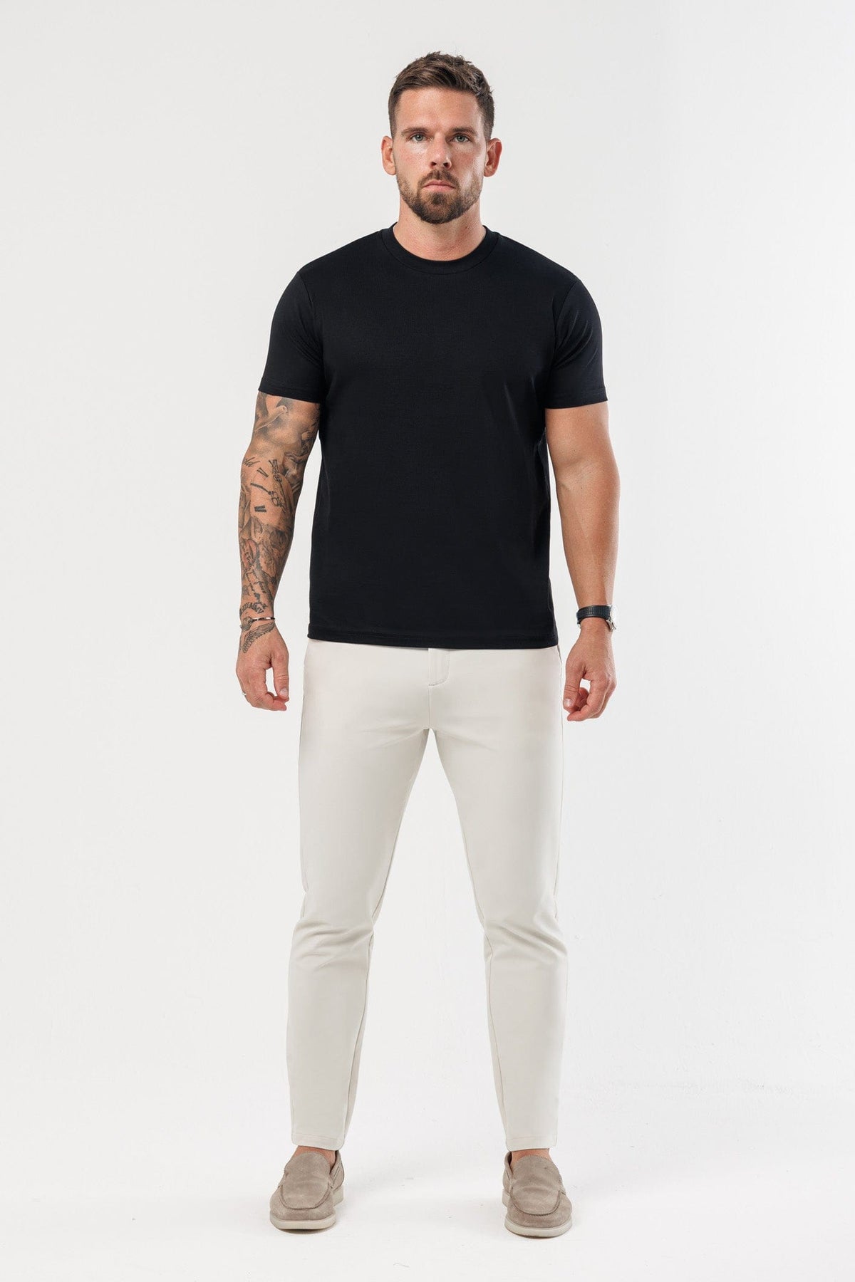 CAMISETA LUXE MERCERIZADA - NEGRA