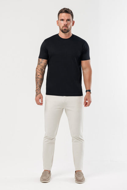 CAMISETA LUXE MERCERIZADA - NEGRA