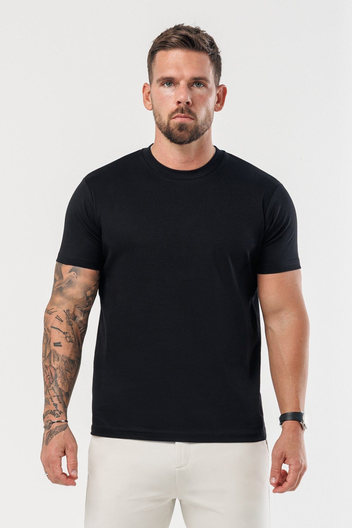 CAMISETA LUXE MERCERIZADA - NEGRA