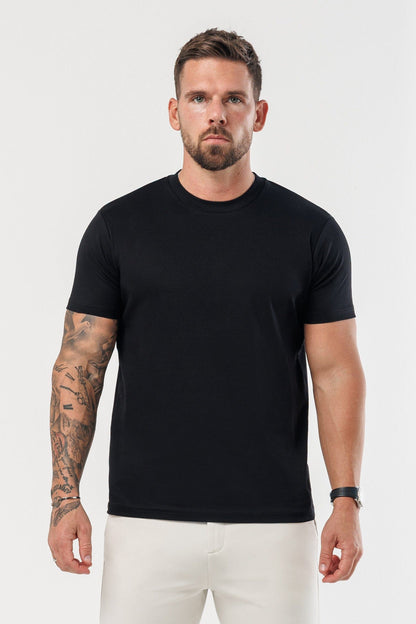 CAMISETA LUXE MERCERIZADA - NEGRA