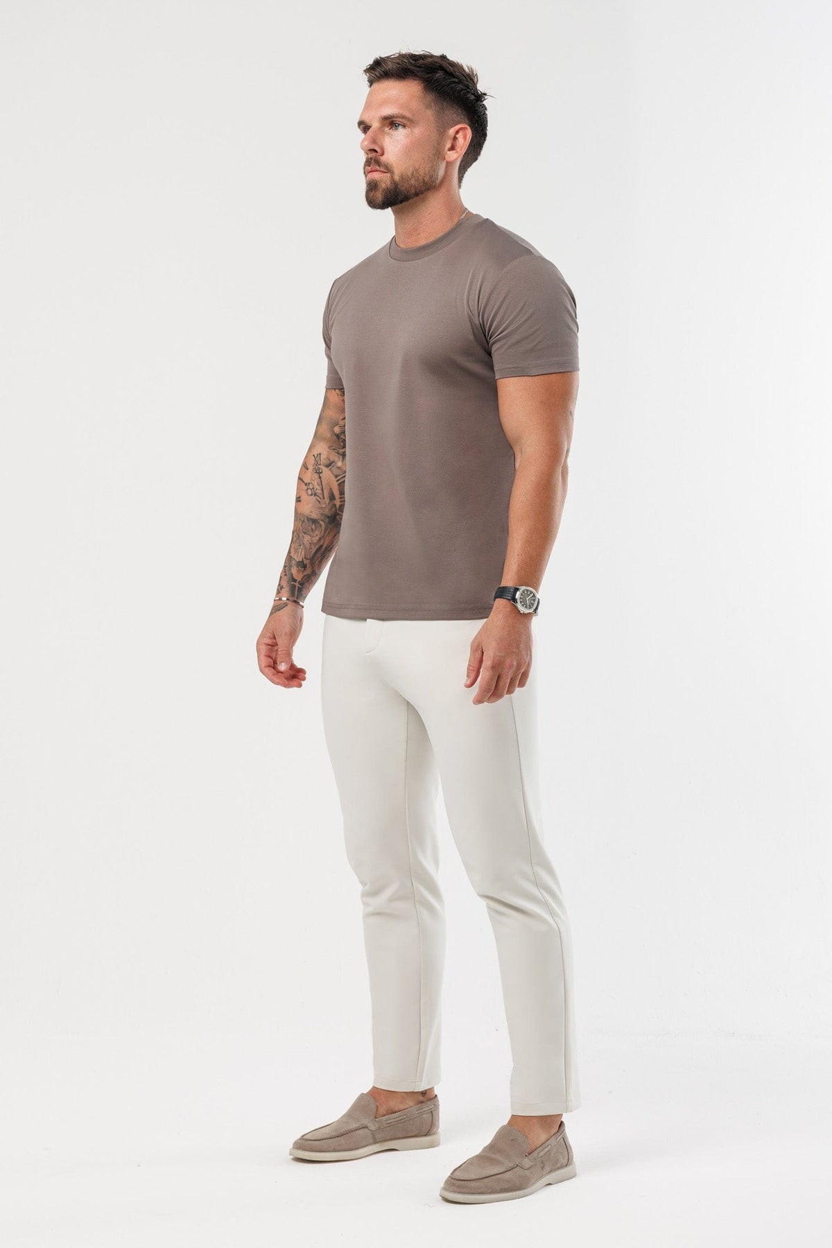 CAMISETA LUXE MERCERIZADA - MARRÓN