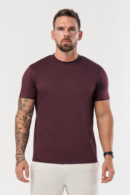CAMISETA LUXE MERCERIZADA - BURDEOS